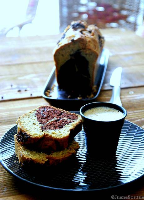 Marbré chocolat vanille à l'eau gazeuse et au levain
