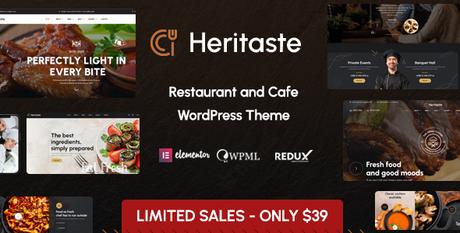 Heritaste – Thème WordPress pour restaurant