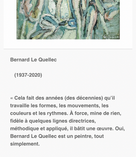 Galerie La capitale – exposition Bernard Le Quellec. à partir du 5 Septembre 2023.