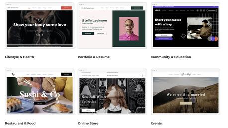 Bloom lance un puissant créateur de sites Web conçu pour les indépendants Des exemples de modèles de sites Web de Bloom sont présentés dans une grille.