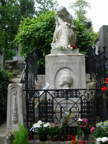 Tombe de Frédéric Chopin au Cimetière du Père-Lachaise à Paris