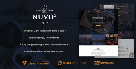 NUVO2 – Thème WordPress pour cafés et restaurants