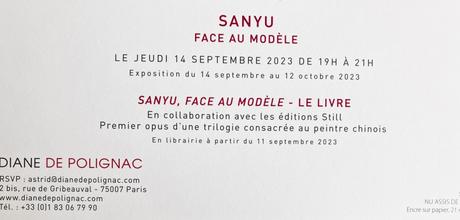 Galerie Diane de Polignac –  » Sanyu – face au modèle  » 14 Septembre au 12 Octobre 2023.