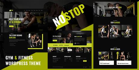 NoStop – WordPress pour salle de sport et fitness