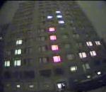 Tetris géant d&#039;une résidence universitaire