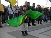 Manifestation contre bombardements incursions l'armée turque Kurdistan iranien