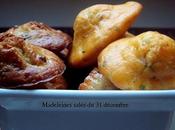 Madeleines salés feta/ciboulette versus gorgonzola/noix, choc bosses